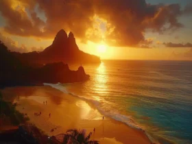 Praia da Conceição em Fernando de Noronha