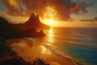 Praia da Conceição em Fernando de Noronha